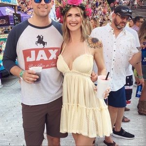 Free people 100 degree boho mini dress🌻